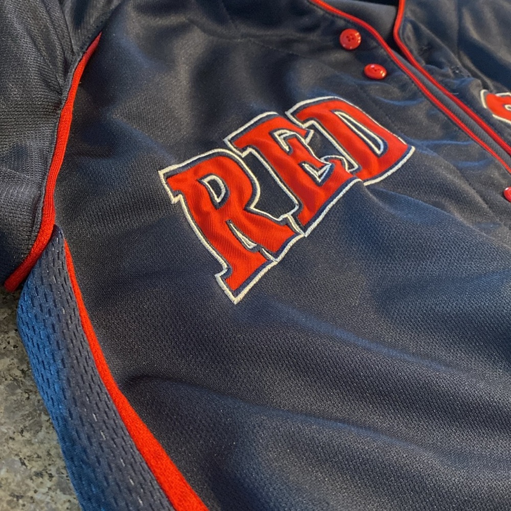 Vintage True Fan Boston Red Sox American Baseball Jersey XL Genuine Merchandise - Picture 16 of 17